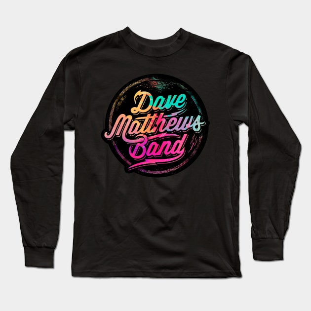 #DMBLOGO Dave Matthews Band Abstrack Color Long Sleeve T-Shirt by mashudibos